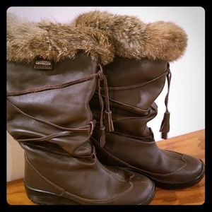 Gartex Italian Leather, Rabbit Fur Tasseled Boot